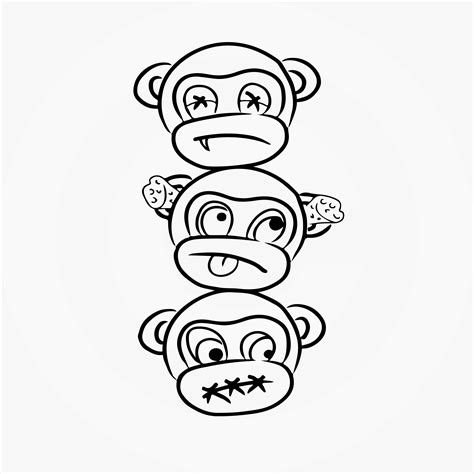 Monkey Svg Digital Drawing & Illustration etna.com.pe