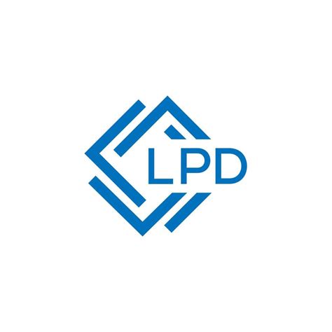 LPD letter logo design on white background. LPD creative circle letter ...