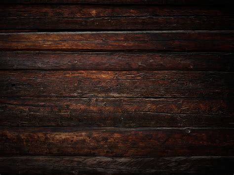 Dark wood wall - Photo Wallpaper