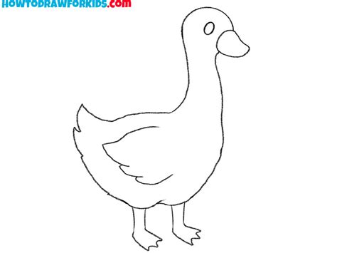 How to Draw a Goose - Easy Drawing Tutorial For Kids