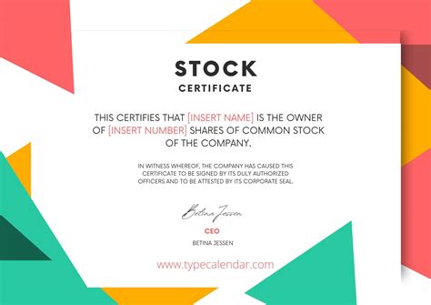 A Wise Choice EDITABLE Stock Certificate Template Printable Certificate ...