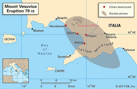 On August 24, 79 C.E., Mount Vesuvius erupted, killed thousands, and ...