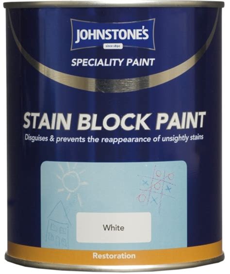 Johnstone's Stain Block Paint - White (750ml) | Proper Job