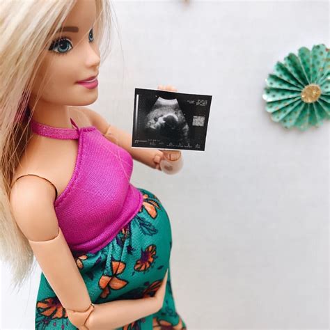 Pregnant Barbie with Ultrasound. I love to photograph the Barbie and 1: ...