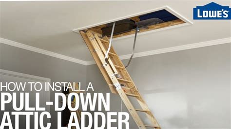 How to Install Pull-Down Attic Stairs in 2020 | Attic ladder, Attic ...