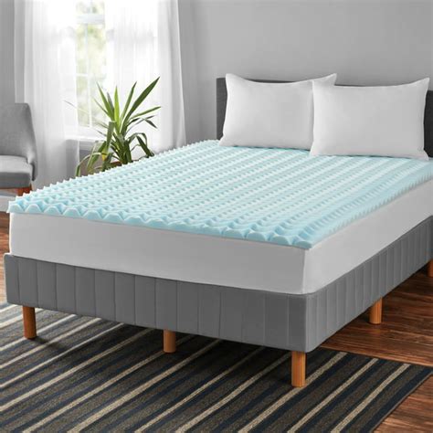 Mainstays 1.5-inch Memory Foam Mattress Topper, King - Walmart.com ...