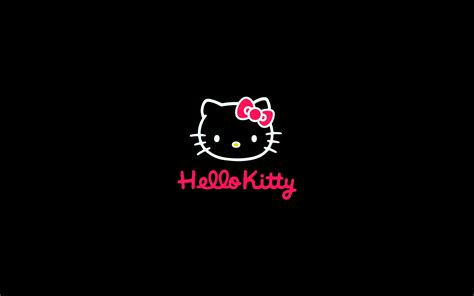 #hello #kitty #logo #art #cute #dark #4K #wallpaper #hdwallpaper # ...