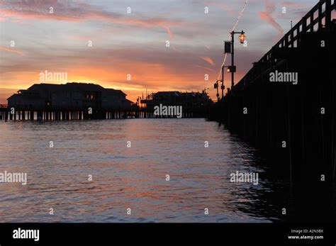 Stearns wharf sunset hi-res stock photography and images - Alamy