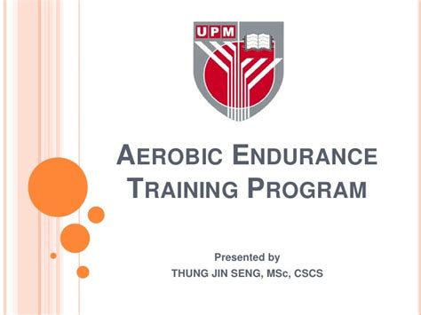 Aerobic training program