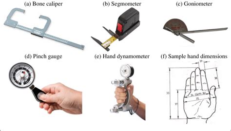 Anthropometric measuring tools relevant to hand tool design | Download ...