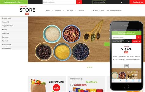 Grocery Store Website Template