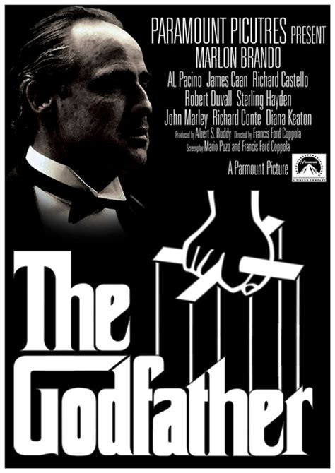 The Godfather 1972 Marlon Brando Al Pacino Movie Poster Reprint 24x34 ...