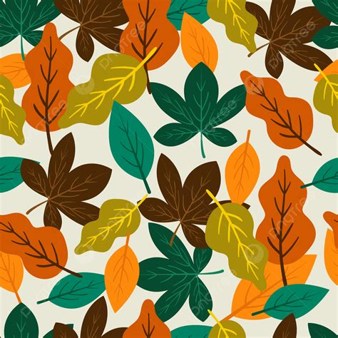 Autumn Fall Leaves Pattern Seamless Background, Wallpaper, Autumn ...