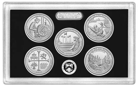 2019 America the Beautiful Quarters Silver Proof Set, Coin Set from ...