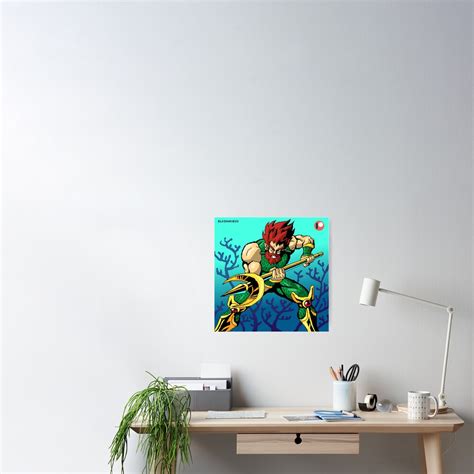 "Poseidon Pixel Art" Poster by elkingrueso | Redbubble