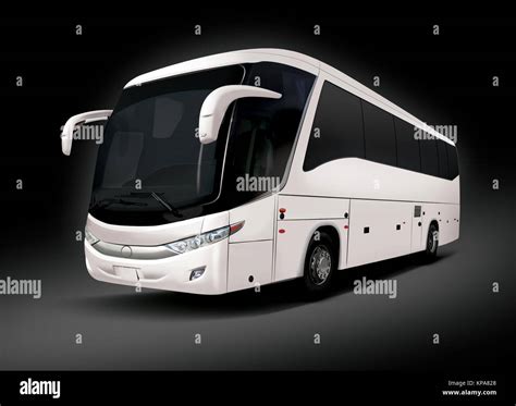 modern bus design for travel and tour with isolated background Stock ...