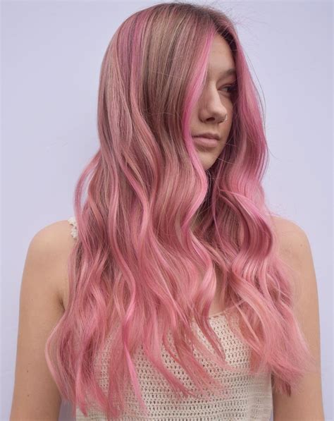 39 Top Photos Pink Highlights On Blonde Hair / 54 Pretty Pink Hair ...