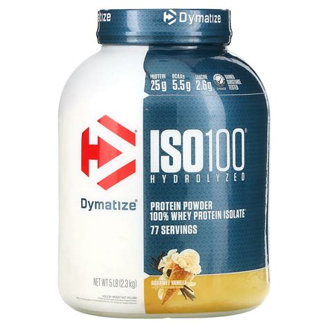 Dymatize, ISO100 гидролизат, 100%-ный изолят сывороточного протеина ...