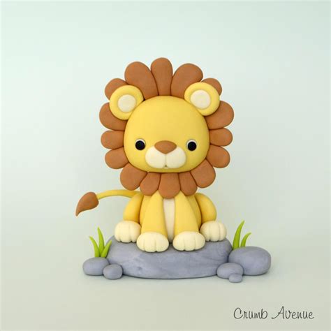 Lion Cake Topper | Lion cakes, Fondant tutorial, Fondant figures