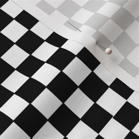 Small Checker Board Pattern Fabric | Spoonflower