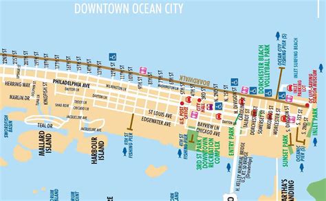 Atlantic City Boardwalk Map Printable