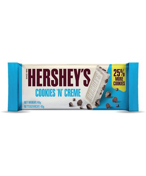 Amazon.com : HERSHEY'S Cookies 'n' Creme Candy Bars, 1.55 oz (36 Count ...