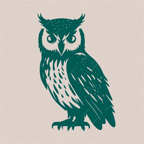 Premium Vector | Green owl illustration logo animal logo vector ...