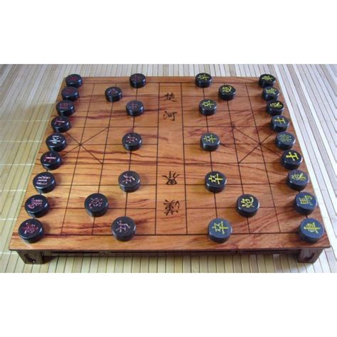 Ebony Xiangqi Set - Chinese chess equipment