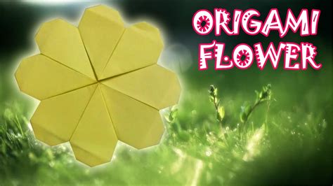 Origami Heart Flower - Origami Easy - YouTube