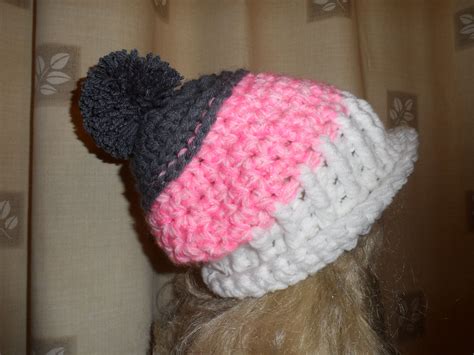 Pom Pom Crochet Hat.. | Crochet hats, Crochet, Knit crochet