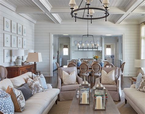 A neutral color palette on the first floor ensures that views of the ...