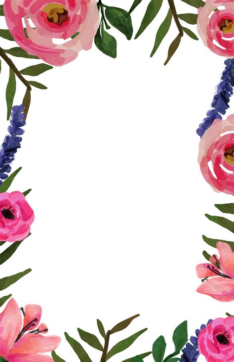 Free floral borders for word documents templates - dashjes