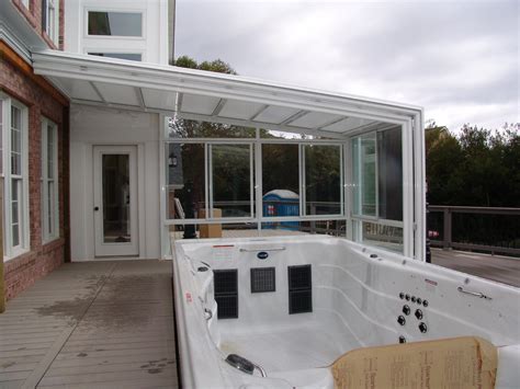 Glass Swim Spa Enclosures Manufactured by Roll-A-CoverAmerica's Leading ...