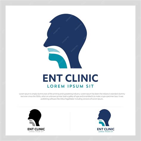 Premium Vector | ENT Logo Head for ear, nose, throat doctor Vector icon ...