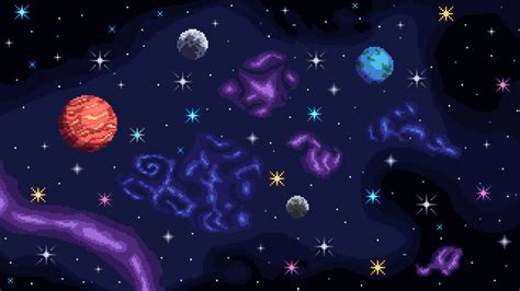 3840x2160 Resolution Artistic Pixel Art HD Space 4K Wallpaper ...