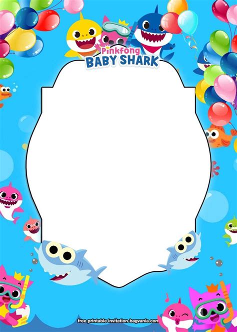 FREE Printable Baby Shark Birthday Invitation Templates – FREE ...