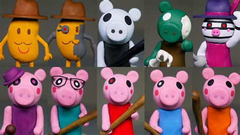 Making all Roblox Piggy Characters Part 1 ★ Polymer Clay Tutorial - YouTube