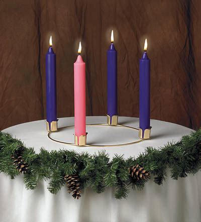 Advent Wreath and Candle Set - 14" Diameter, 1 1/2 | Cokesbury