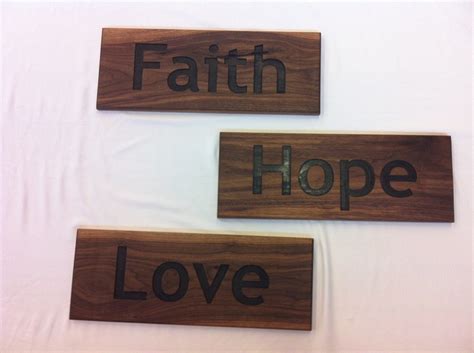 Faith Hope Love Wall Art by BobrowWoodworking on Etsy, $40.00 | Love ...