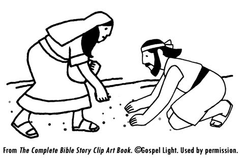 Moses and the Exodus Coloring Page - Clip Art Library