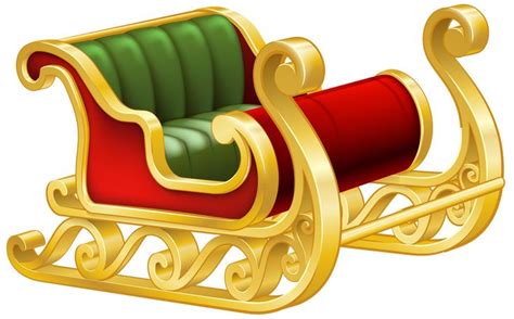 Santa Sleigh PNG Clip Art Image | Gallery Yopriceville - High-Quality ...