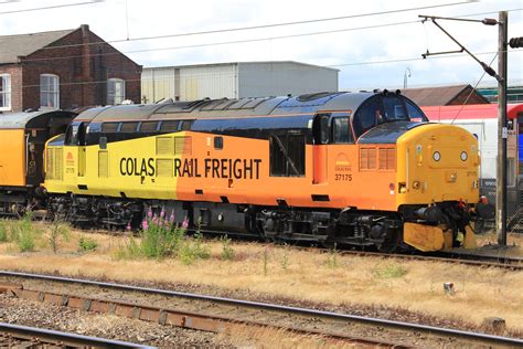 British Rail class 37 diesel locomotive 37175, Doncaster. … | Flickr