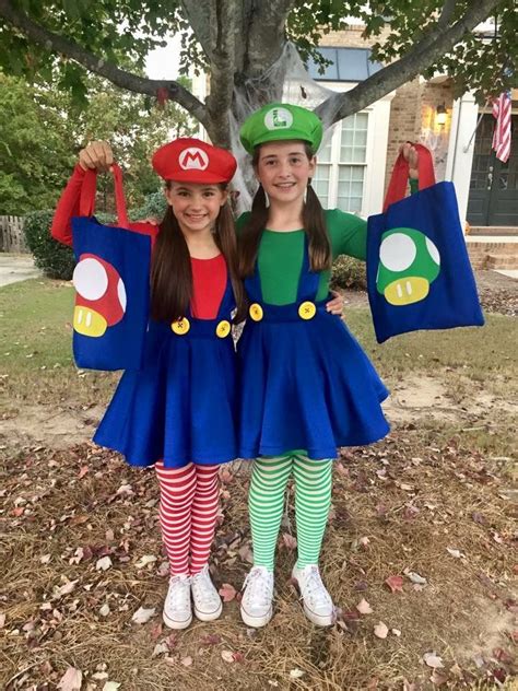 Pin by Melanie Hudson on Custom Girls Mario and Luigi Costumes ...