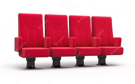 Premium Photo | 3d render cinema seats render (isolated and clipping path)