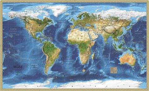 Without Maps – Topographic Map of Usa with States