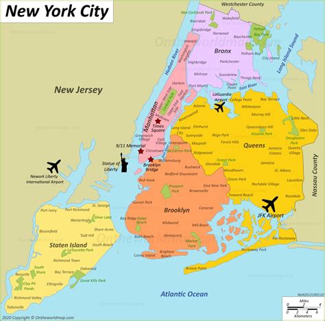 Printable Map Of New York City Boroughs - Printable Word Searches