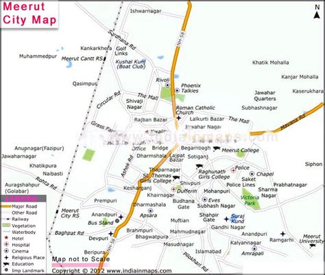 Meerut City Map | City Map in India | Pinterest | City maps and City