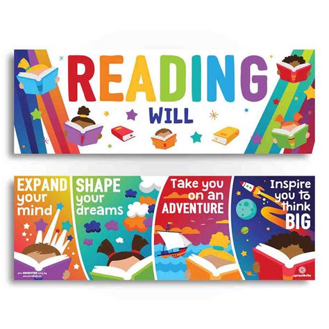 Classroom Reading Banner Set - Reading Will... | Sproutbrite