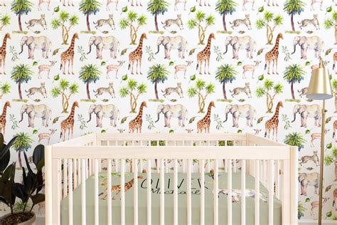 On Safari Removable Wallpaper - Wallpaper, On Safari Nursery Collection ...