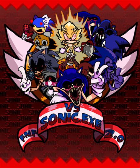 Fnf Vs Sonic Exe 2 0 Logo Fanmade By Jark1412 by sonic54210 on DeviantArt